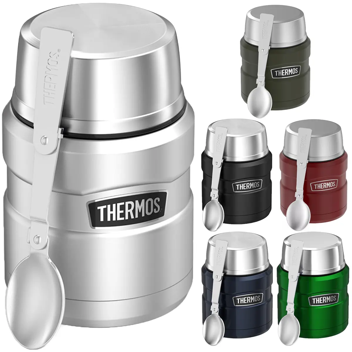 Thermos 16 oz Stainless King Vacuum Insulated Stainless Steel Food Jar Container