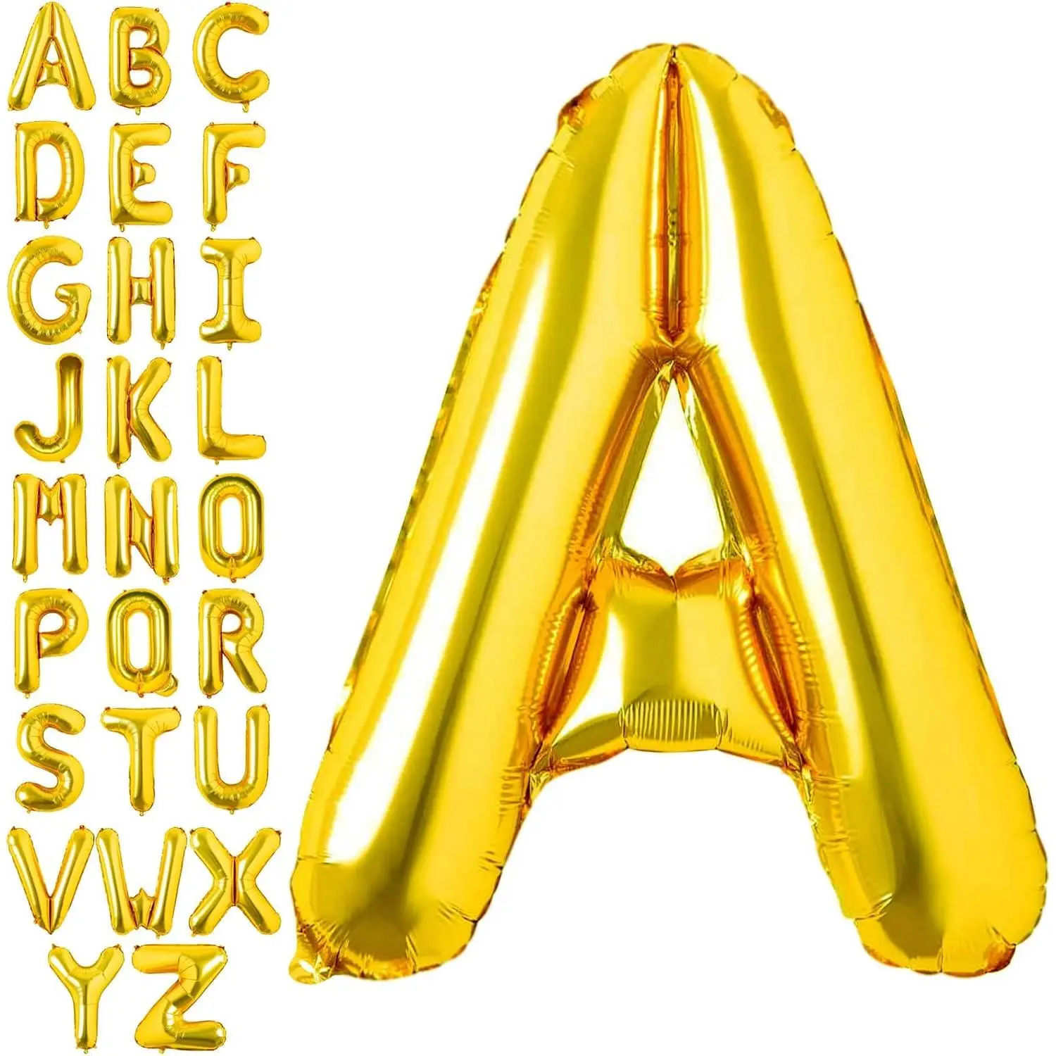 40-Inch Gold Letter B Aluminium Mylar Foil Helium Balloon, Jumbo Size Reusable Photo Props & Decor for Birthday, Anniversary Celebrations