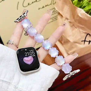 Trendy Sweet Chill Watch Straps - Stylish Purple Wearable Smart Watch Accessory, Compatible with Popular Smartwatch Models, Ideal for Everyday Wear