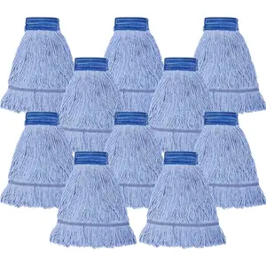 10 Pack 24oz Mop  Replacement Commercial Cleaning Mop  Wet String Heavy Duty  Industrial Mophead for Floor Cleaning