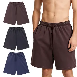 3-Pack Solid Washed Casual Shorts, Everyday Bottoms Filled with Summervibes for Men Urban Leisure Trips Weekend Relaxation and Seasonal Casual Outfit Layout
