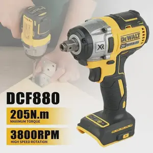 Dewalt DCF880  Brushless Impact Wrench High Torque Cordless Electric Wrench for Tire Repair 20V Rechargeable Power Tool with Brushless Motor