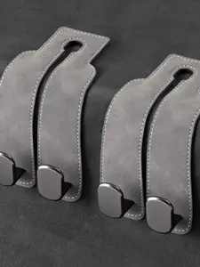 Car Seat Back Storage Hook, Car Seat Headrest Hook, Car Hooks for Purses and Bags, Leather Car Seat Back Organizer Accessory, Car Organizers