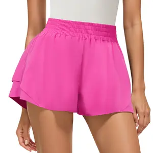 Women's Summer Quick-Dry Sports Shorts, Outdoor Running Shorts, Loose and Breathable Training Yoga Fitness Pants Bottoms