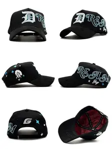 Big Dream 3D Embroidered Rhinestone Suede Satin Lined Baseball Cap, Stylish and Comfortable Hat for All Seasons, Perfect for Casual Wear