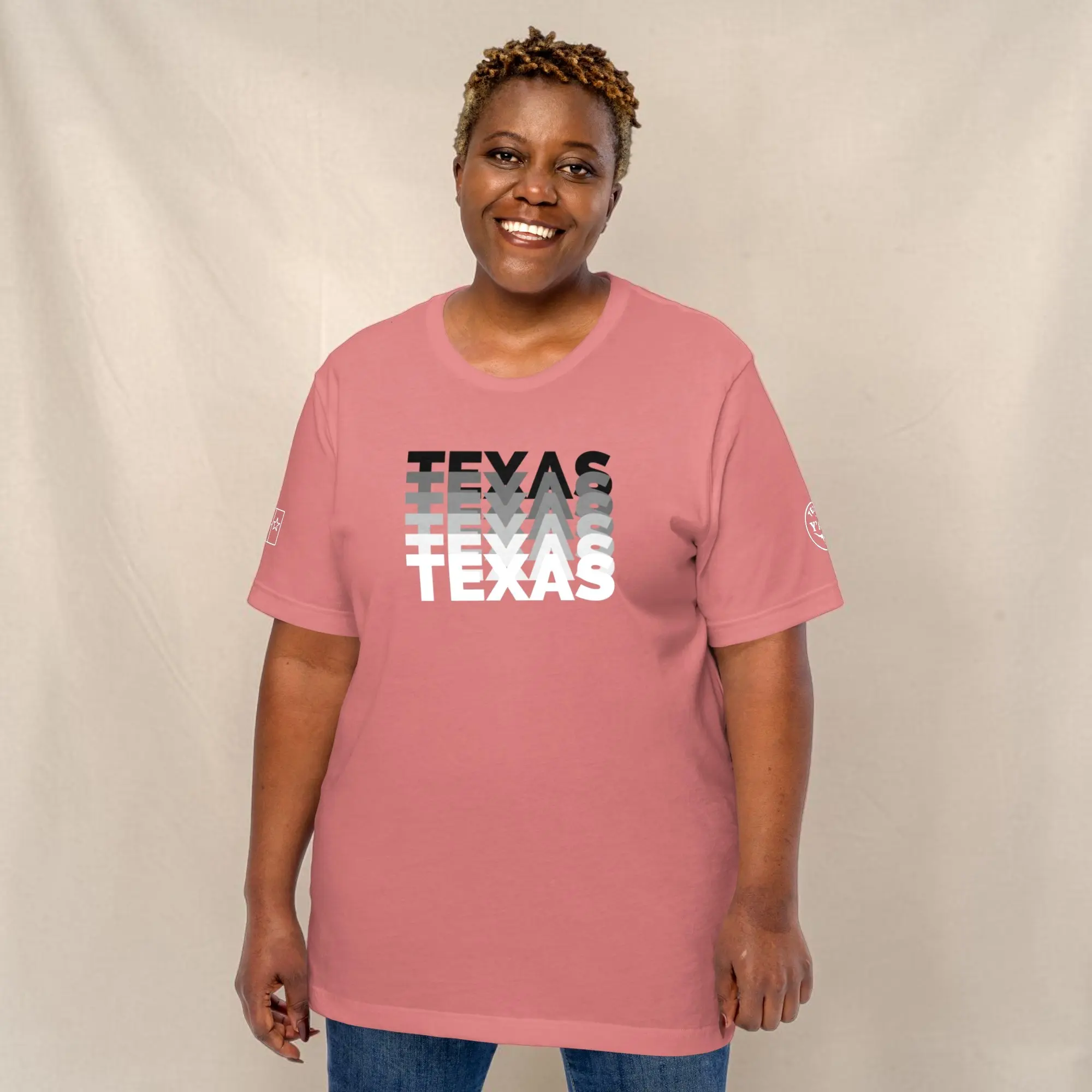 Texas Stacked Shirt - Bold Texas Tee - Modern Texas Pride Shirt