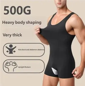 Men’s shapewear—tummy control waist trainer, seamless underwear, shaping bodysuit, body suit, tight-fitting shapewear, slimming shapewear
