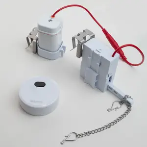 Ridgesun Automatic Touchless Toilet Flush Kit, Motor-Driven, Battery Operated, Fits Most Flapper Toilets, Motion Sensor Flush Valve, Easy DIY Install