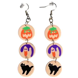 Bite of Nostalgia Retro Halloween Cookie Earrings