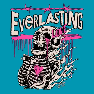 Everlasting Love Skeleton Vampire Unisex T-Shirt