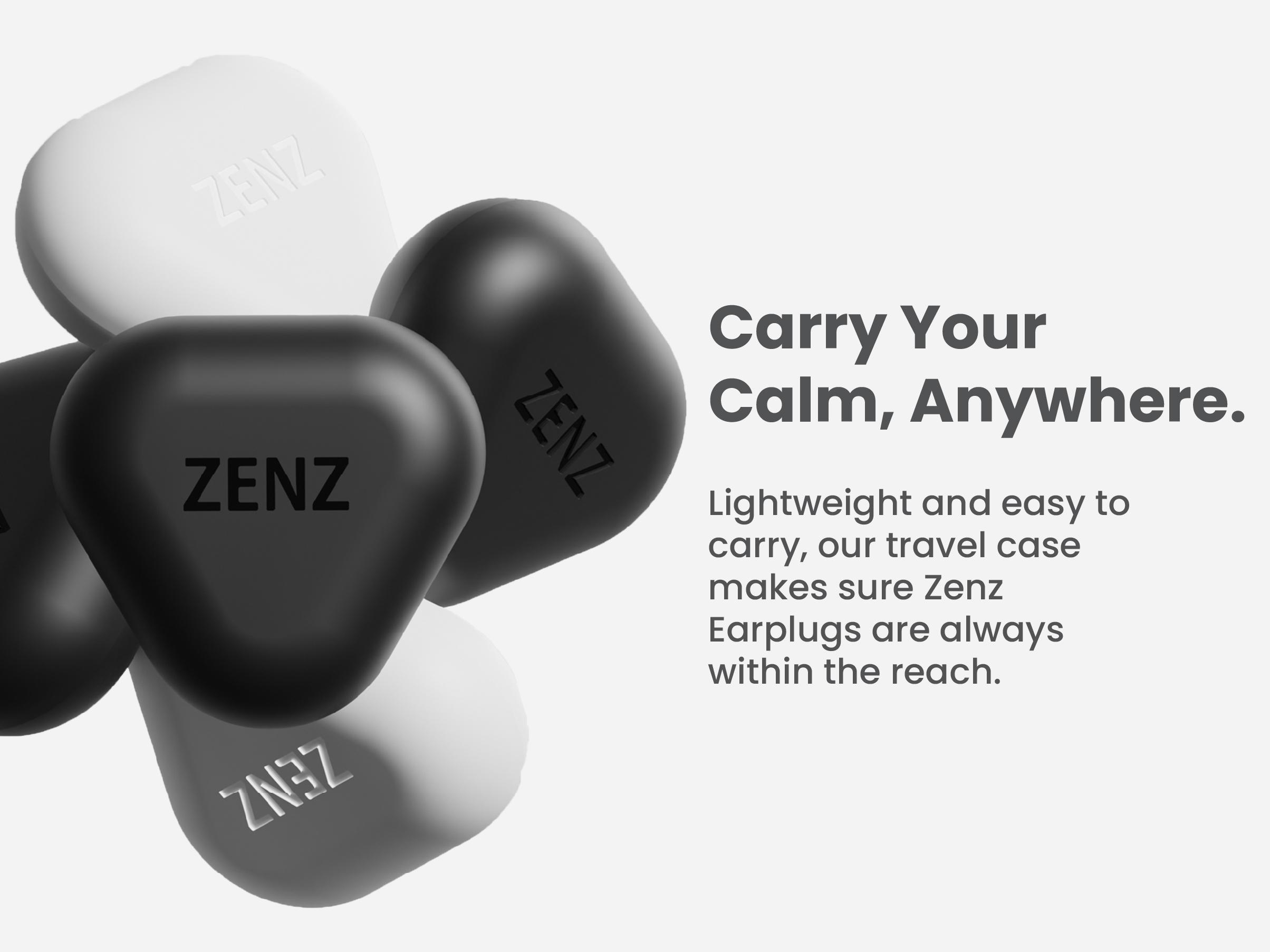 ZENZ Unwind Earplugs - Soft and Comfortable Design for Relaxation and Noise Reduction - Red