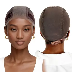 U-Shaped Wig Cap 4x5 Inch Velvet Lace Wig Cap, Breathable Comfortable Hair Accessory, Non-Irritating Roll Curl Protection