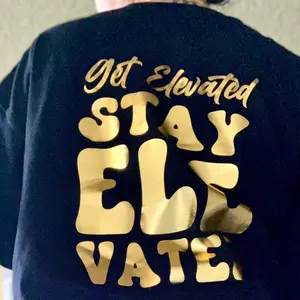 Metallic Gold Get/Stay Elevated Tshirt