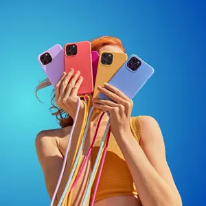 iPhone 15 Plus Customizable Crossbody Phone Case with Removable Hook for Versatile Use and Stylish Options