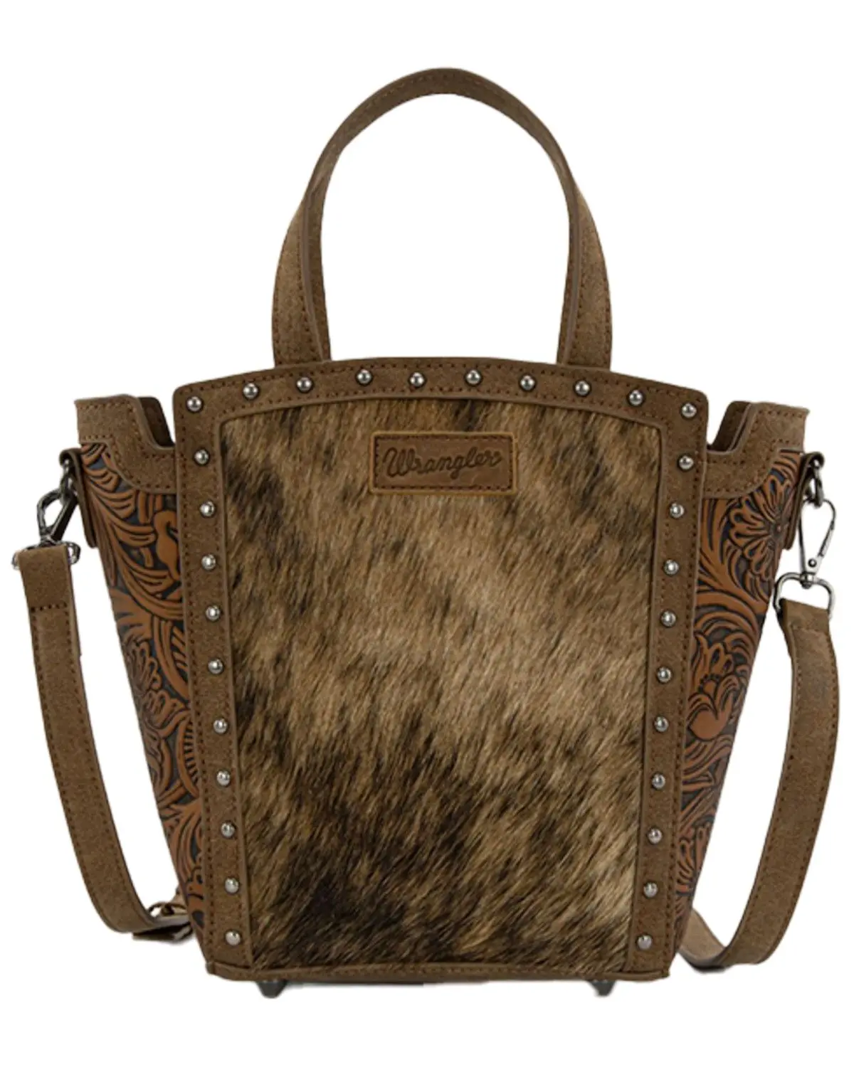 Wrangler Women's Women'S Genuine Hair-On Crossbody Tote - Wg252-8014Br