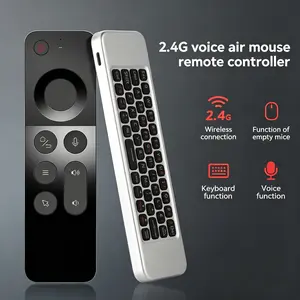 Universal Smart Remote Control, 2.4g Wireless Voice Air Mouse, USB Receiver & Keyboard, IR Learning, for Android TV Box, Tablet, Projector