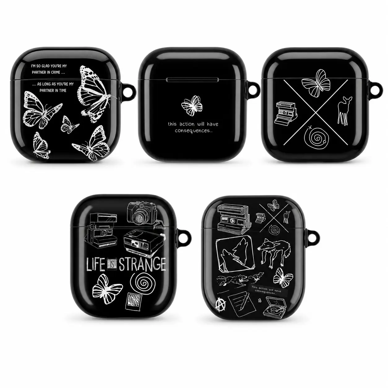 Life Is Strange AirPods Case, Wolf Brothers Earbuds Cover, Game Inspired Protective Case for AirPods Pro 1 2 3 AirPods 1 2 3 4, Gift For Gamers
