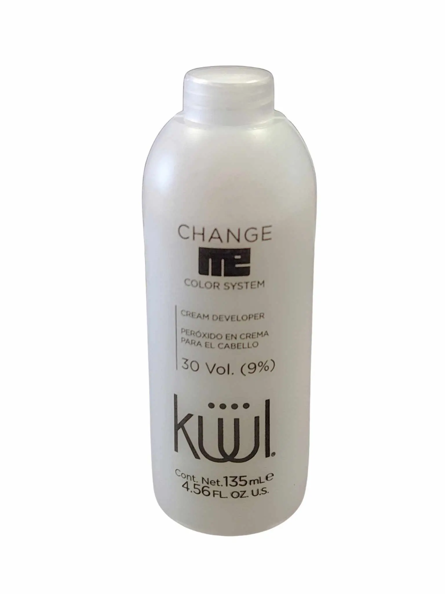 KUUL Color System Change Me Peroxide Cream Developer, 30 Volume for Dyeing Hair, Lifts Pigment on Normal to Curly Hair Types, Alcohol-Free, 4.5 fl oz Tube, Haircare, Aging, Color Protection, Adults, Damaged, None, 24 Months, Convenience, Frizz, Hair Trans