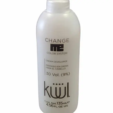 KUUL Color System Change Me Peroxide Cream Developer - 30 Volume, Alcohol-Free, Paraben-Free, 4.5 fl oz Haircare Hair Lightener Developer for Permanent Color & Damaged Hair Adults