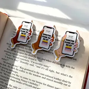 BookTok Made Me Magnetic Bookmark - Two-Sided Design, Ideal for Books, Notebooks, Planners, and Journals