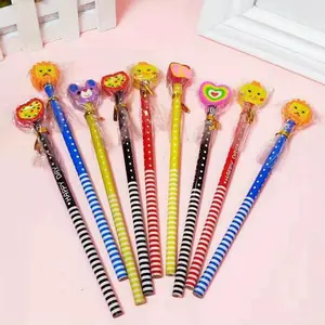 Random Color Creative Wooden Eraser Pencil, Pencil With Eraser, 10/20pcs/set Durable Learning Stationery Set, Office School Supplies, Writing & Correction Tools for Home School Office