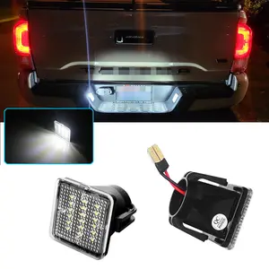 2pcs Car License Plate Light LED Exterior Lamp For Toyota Tacoma 2016-2022 For Toyota Tundra 2014-2021 , Replace OEM Part# 81270-0C040 812700C040 TO2870101