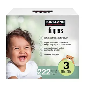 Signature Diapers, Size 3 (16-28 Pounds), 222 Count
