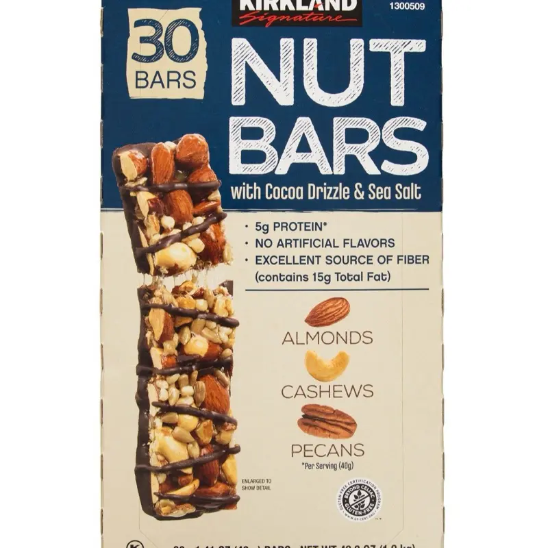 Nut Bars - 1.41 oz Each, 30-Count Pack