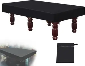 7/8/9 Foot Billiard Pool Table Cover, &Tearproof Cover for Pool Table with Storage Bag, Indoor Outdoor All Season Sun Rain Snow Dust Protection Snooker Table Covers (7ft)