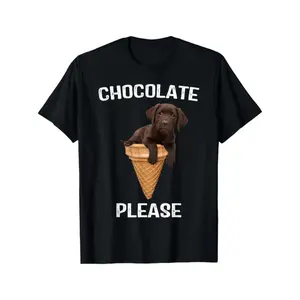 Summer t Shirts Chocolate Lab Waffle Cone Ice Cream Cute Labrador Puppy Mens T Shirt