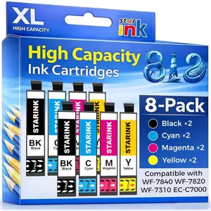 Starink Remanufactured for Epson Ink Cartridges Combo Pack Replacement for Epson High Yield Works with Workforce  Magenta 2 Yellow
