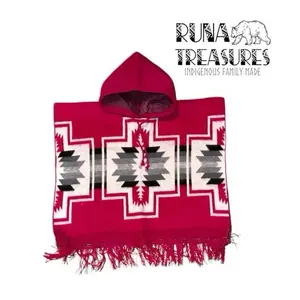 Size 2 Extra-Thick Wood-Loomed Poncho – (Refference 1T - 3T