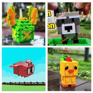 Grow A Garden Building Blocks Series - Bug Egg Chicken Zombie Disco Bee Series Building Blocks