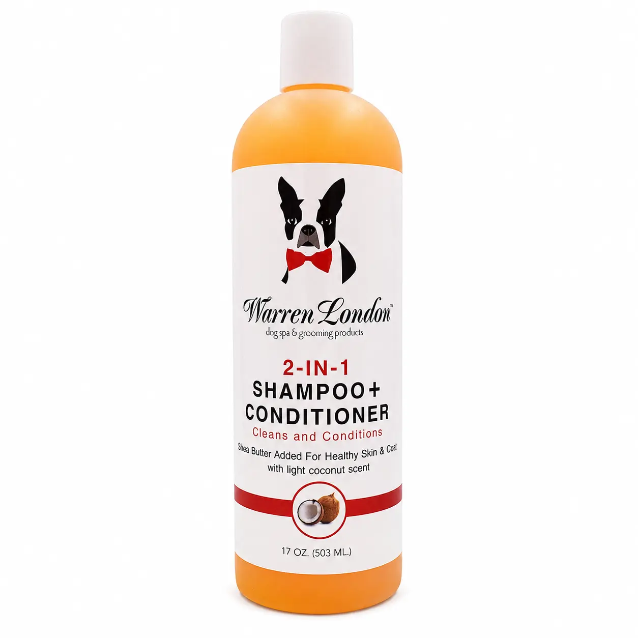 2-in-1 Dog Shampoo & Conditioner – Coconut, 17 oz