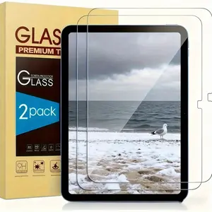 2-piece set suitable for Galaxy Tab S10FE+13.1-inch tempered glass screen protector with smooth surface, scratch resistant and fingerprint resistant for easy installation and high definition