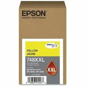 Epson 748 Original Yellow Extra High Yield Inkjet Cartridge – Reliable Bulk Printing for Epson WorkForce Pro Series