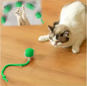 Smart Interactive Cat Ball Toy - Automatic Rolling Pet Toy with 3 Modes, USB Rechargeable Cat Toys for Indoor Cats & Puppies, Motion-Activated,Material electric kitten gadgets activate press movable gravity fun kitty anti-depression gift keep