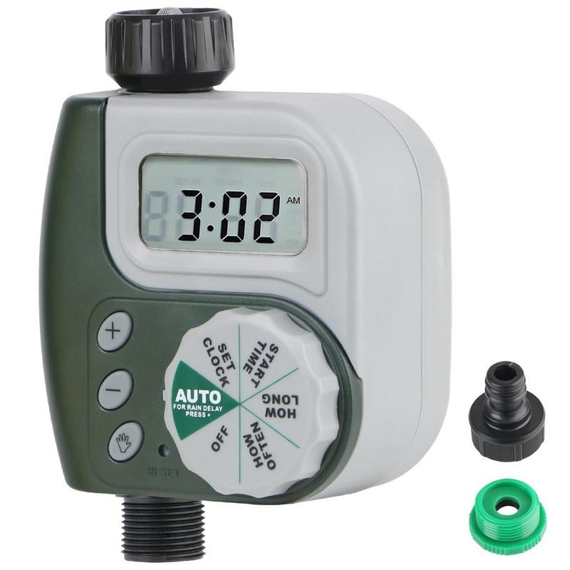 Automatic Garden Watering Timer, Battery Powered LCD Screen Digital ...