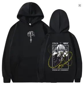 Anime Hunter X Hunter Hoodies Kurapika Manga Graphic Hooded Sweatshirts Men's Women Clothing Long Sleeves Oversized Pullovers