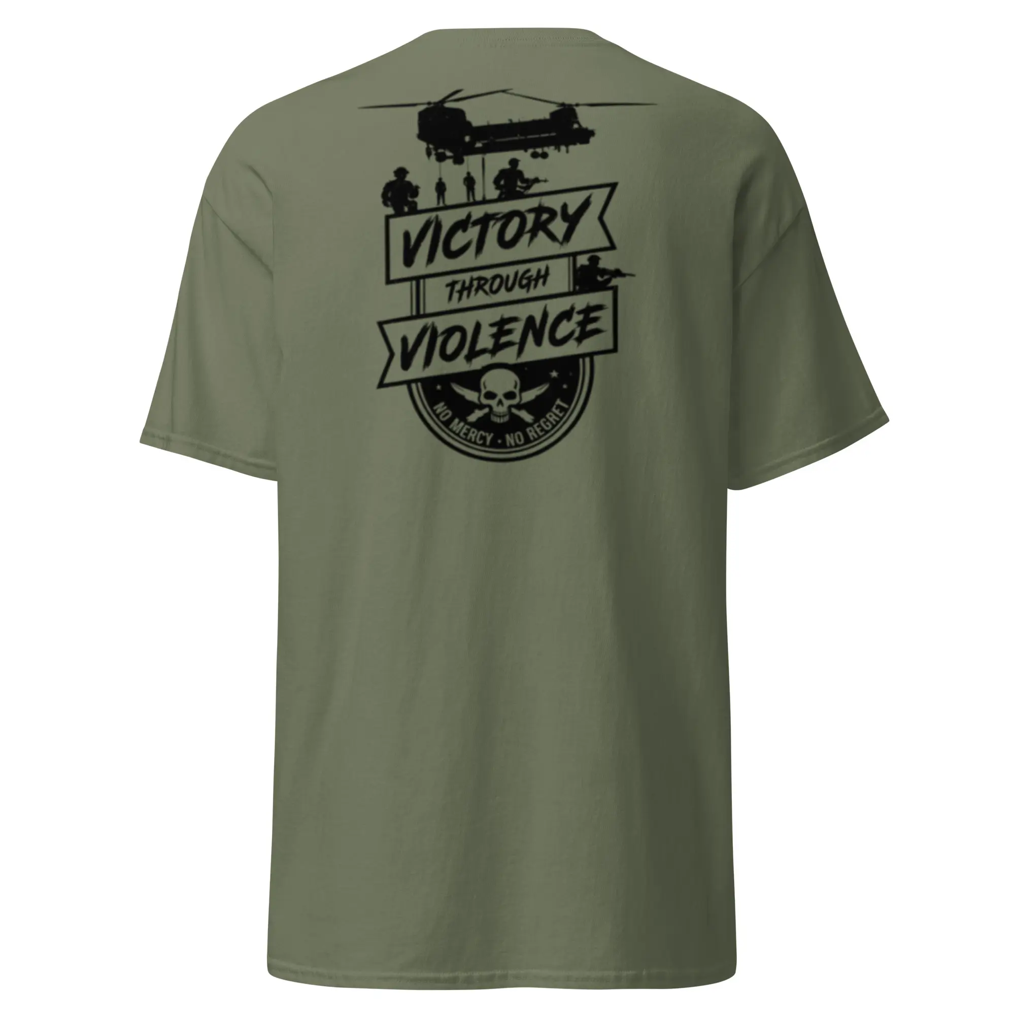 Victory Through Violence Skivvy Tee | Athletic Fit Military Undershirt