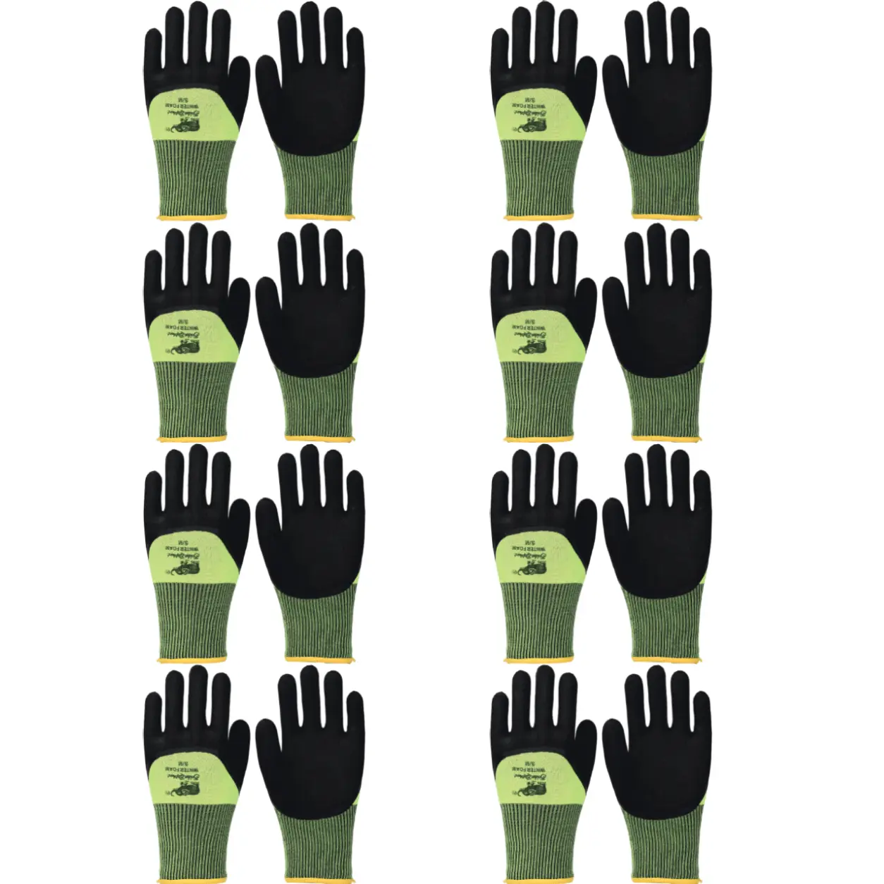 Winter Work Gloves, Thermal Foam Coated Safety Gloves, Non-Slip Grip Gloves for Men, Construction, Gardening & Outdoor Work Heavy Durable