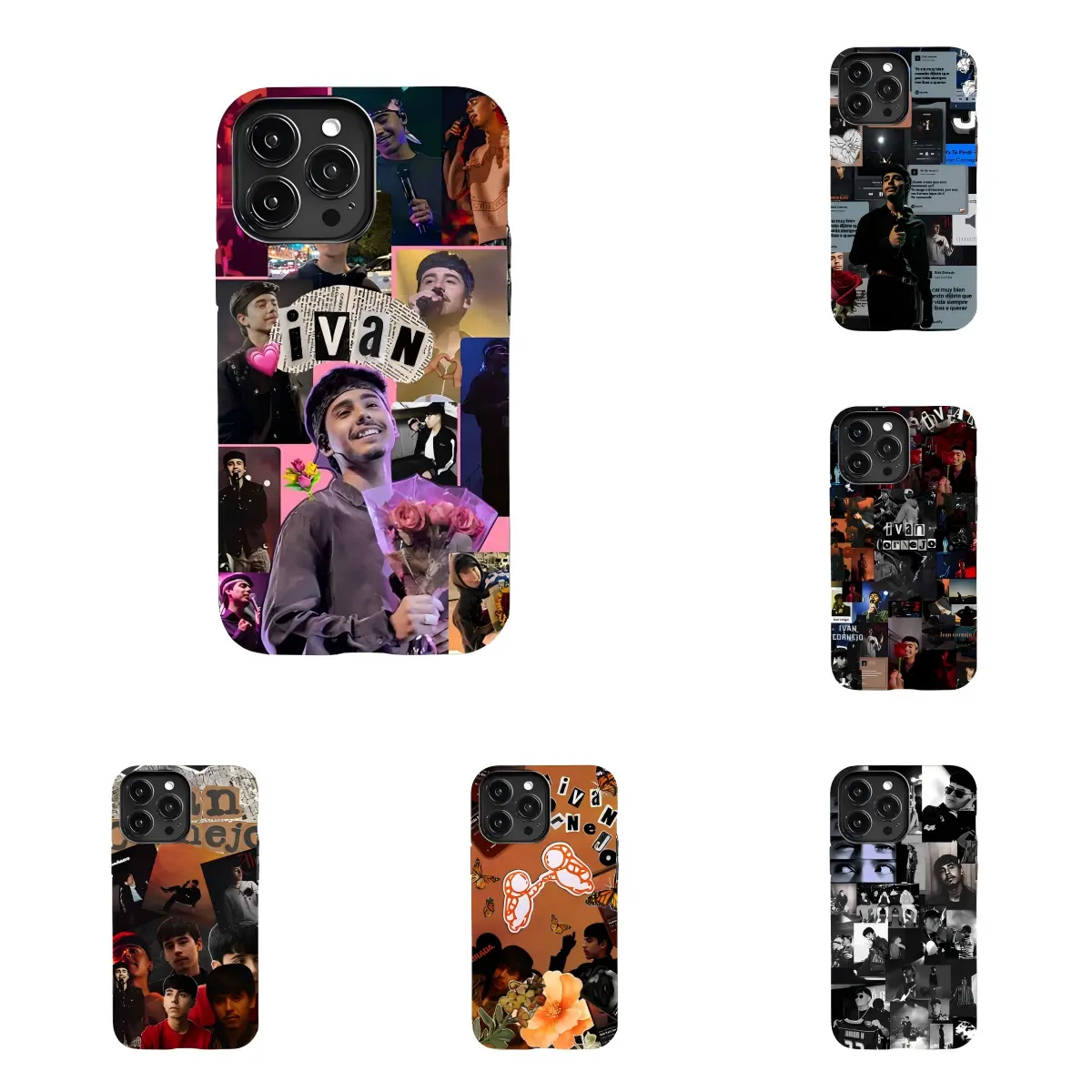 Ivan Cornejo Aesthetic Collage Phone Cases,Suitable for iPhone 17/16/15/14/13/12/11 Pro Max/Plusand Samsung Galaxy S23-25, shock-absorbing, anti-drop protective case, lightweight, new fashion trend design