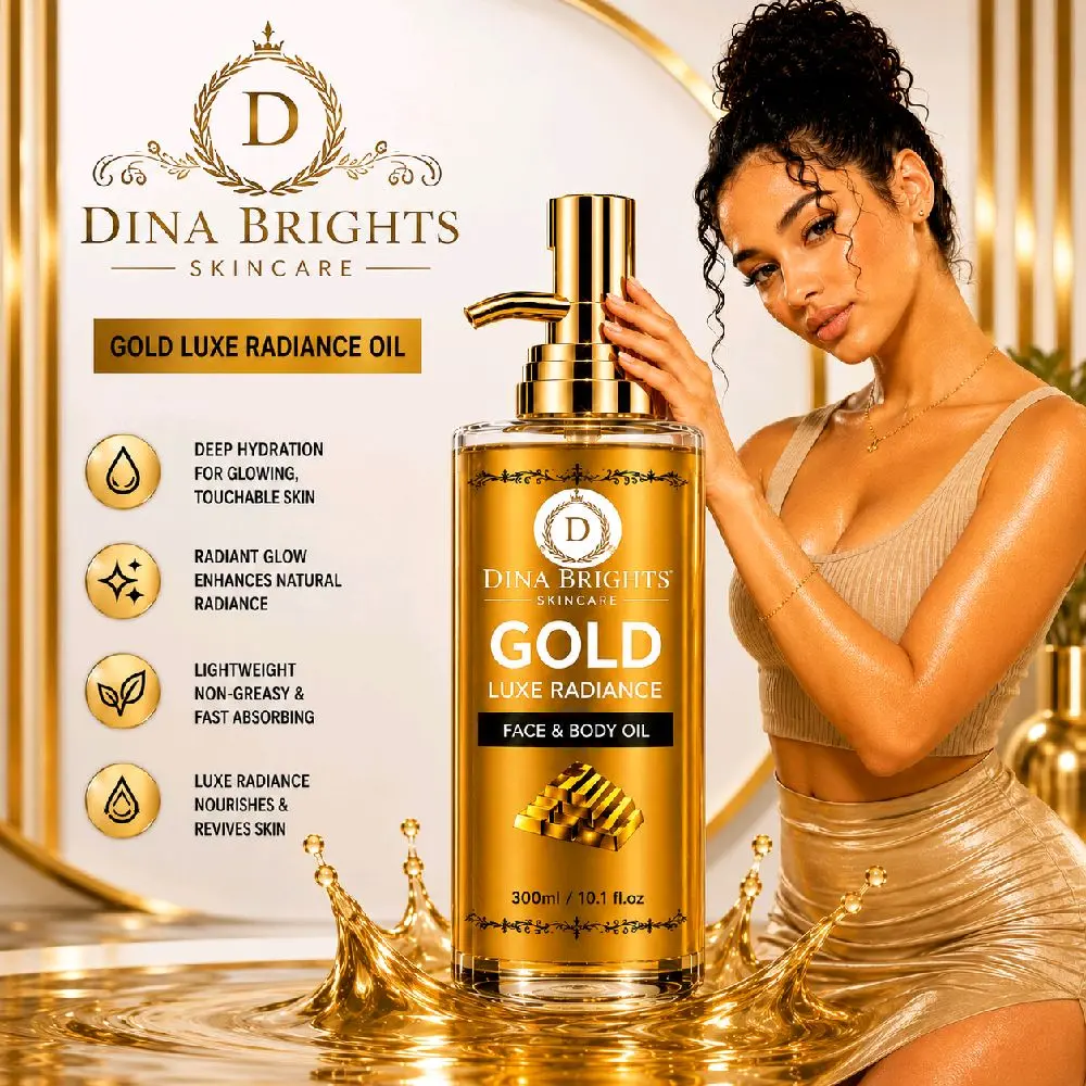 GOLD LUXE RADIANCE FACE & BODY OIL.
