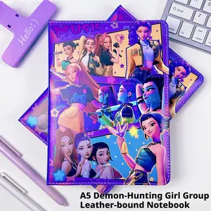 Kpop girl cover notebook, full-color pages, student notebook, notepad, diary, color page notebook, new model notebook