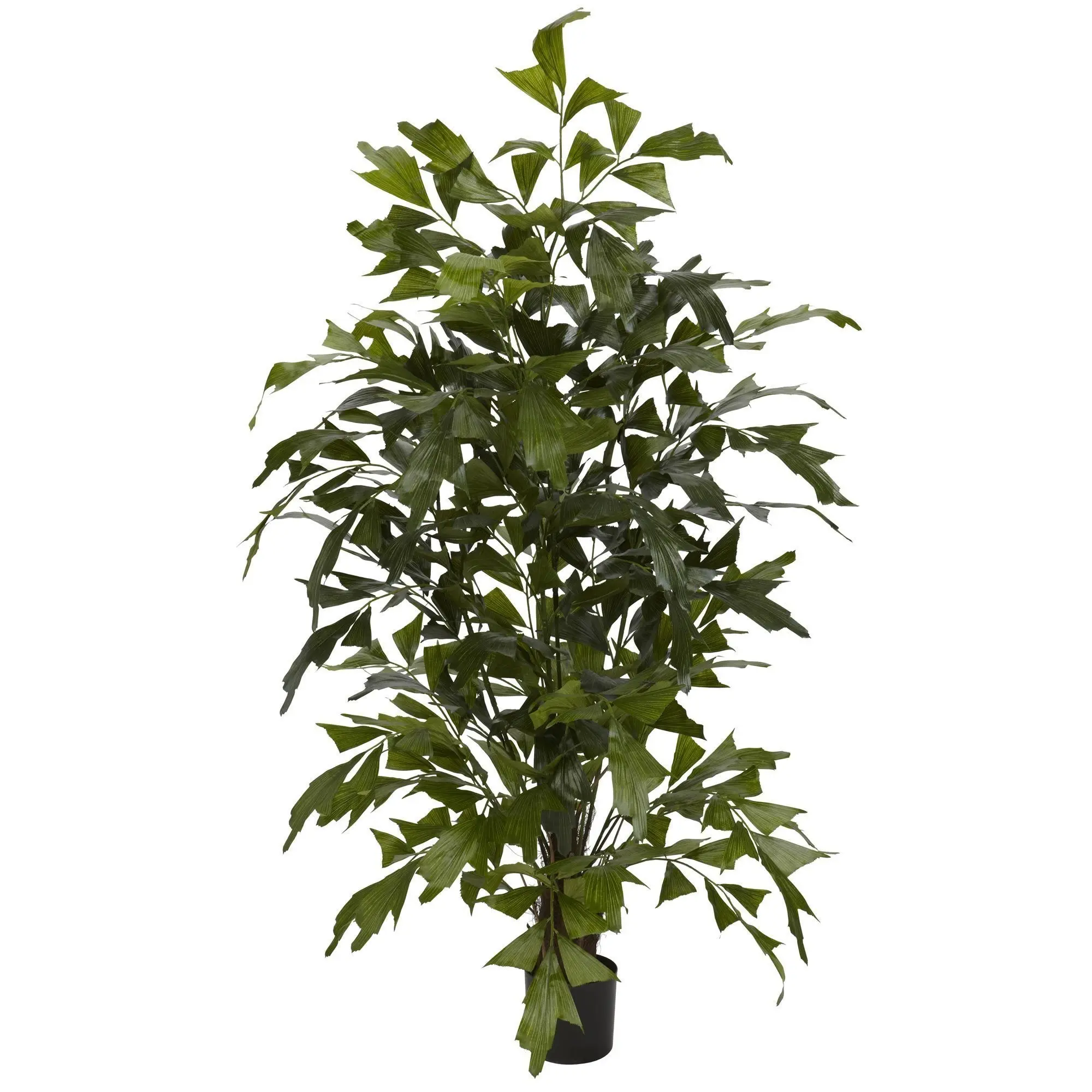 4.5ft Faux Leaves Plastic Silk Fishtail Palm Tree, Tropical Indoor House Plant for Apartment Decorating, Home Improvement Accent for Plant Enthusiasts, Feet