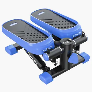 Stepper for Exercise with Resistance Bands & LCD Monitor, Mini Stair Stepper Machine for Home, Portable Fitness Workout Stepper, 330 LB Capacity