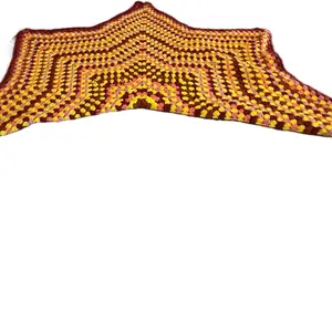Star shaped crocheted blanket