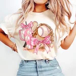 Baseball bows unisex Comfortable t shirt or  Crewneck