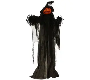 Haunted Hill Farm 5.6-ft. Animatronic Pumpkin,Indoor/Outdoor