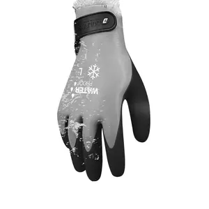 100% Waterproof Winter Work Gloves for Men and Women,Foam Latex Coated and Thermal Insulated Gloves for Cold Weather2